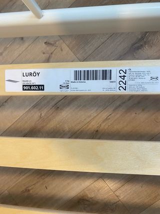 Cama metálica Ikea blanca incluye luroy base colch