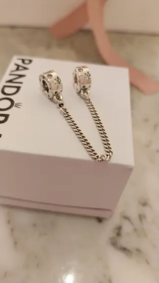 Cadena de seguridad Pandora estrellas.