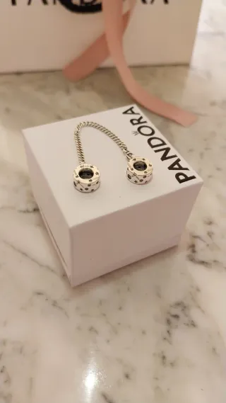 Cadena de seguridad Pandora estrellas.