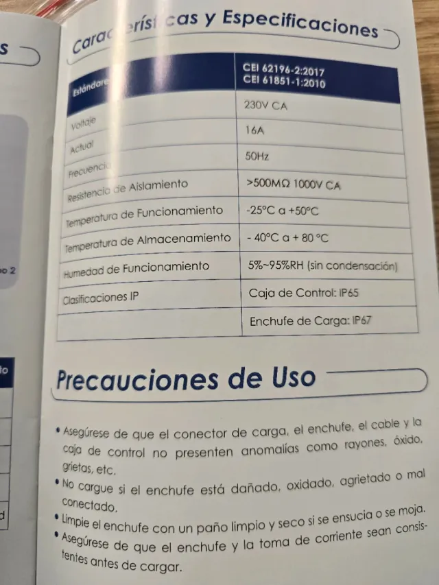 Caricatore Auto Elettrica 16A 5m