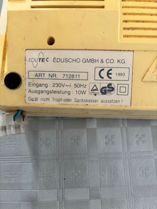 Radio Despertador Eudotec Vintage Beige