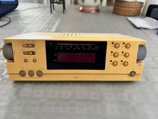 Radio Despertador Eudotec Vintage Beige