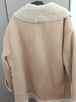 Chaquetón beige forrado nuevo