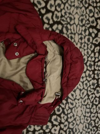 Abrigo Puffer H&M L.O.G.G. Rojo Talla L