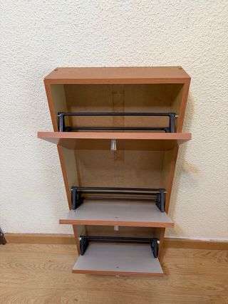 Zapatero 3 cajones madera