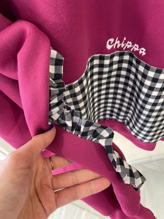 Sudadera chippa XL V-neck cuadros