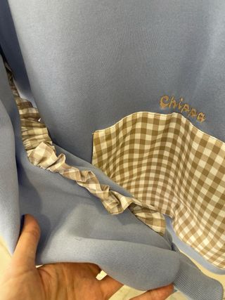 Sudadera chippa XL V-neck cuadros