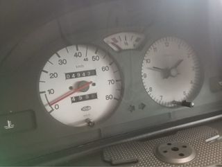 Microcoche azul y negro