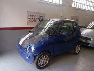 Microcoche azul y negro