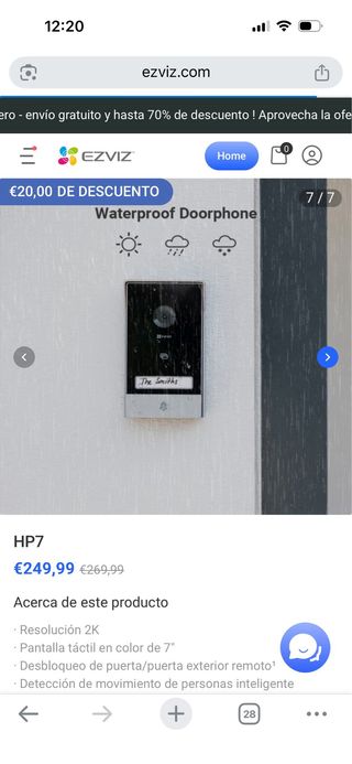 Smart home video doorphone