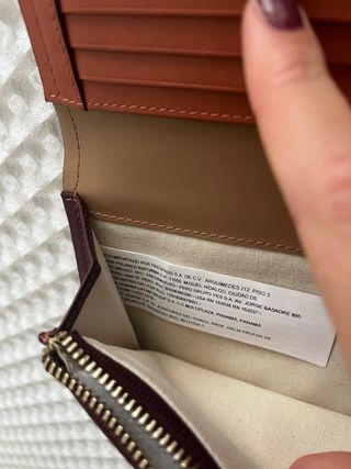 Cartera Adolfo Domínguez Morada