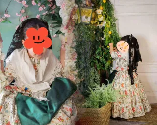 Traje de huertana floral