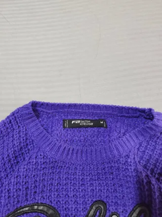 Maglione Viola Polite Till I Bite Taglia M