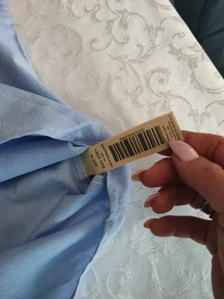 Camicia Dan John Uomo Cotone Azzurra 44