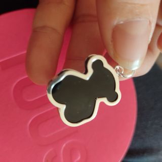 Colgante Tous Oso Negro y Plata