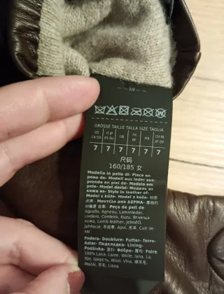 Guantes largos de piel forrados MaxMara