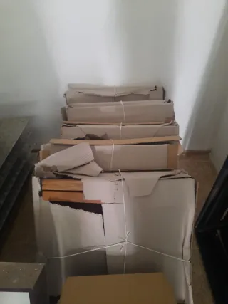 6 Mesas de Madera Natural Sin Lacar