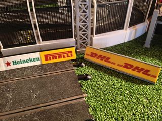 Pancartas publicitarias para maqueta Scalextric