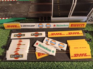 Pancartas publicitarias para maqueta Scalextric