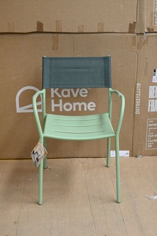 Sedia Kave Home alluminio verde