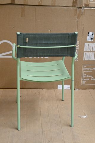 Sedia Kave Home alluminio verde