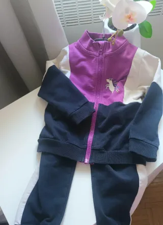 Fato de treino menina 2 anos unicórnio