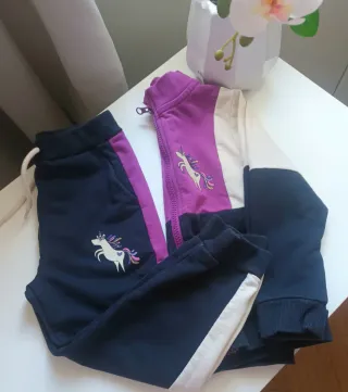 Fato de treino menina 2 anos unicórnio