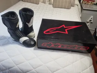 Botas Moto Alpinestars Sportbike Negras/Blancas