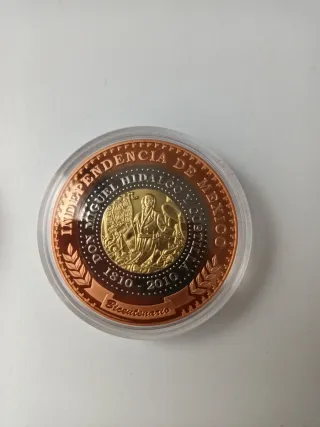 2 Medallas Trimetálicas México