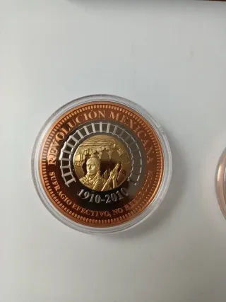 2 Medallas Trimetálicas México