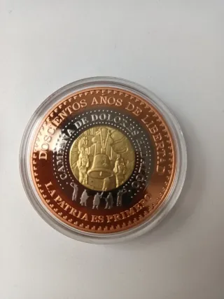 2 Medallas Trimetálicas México