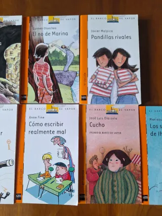 Lote 9 libros. El Barco de vapor. Serie Naranja