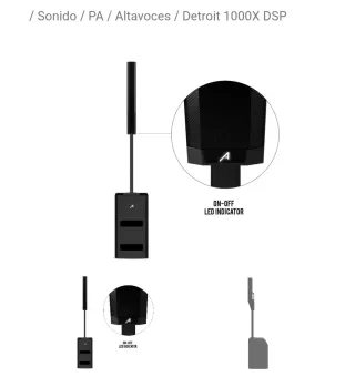PAREJA ALTAVOCES Detroit 1000X cada uno  DSP Colum