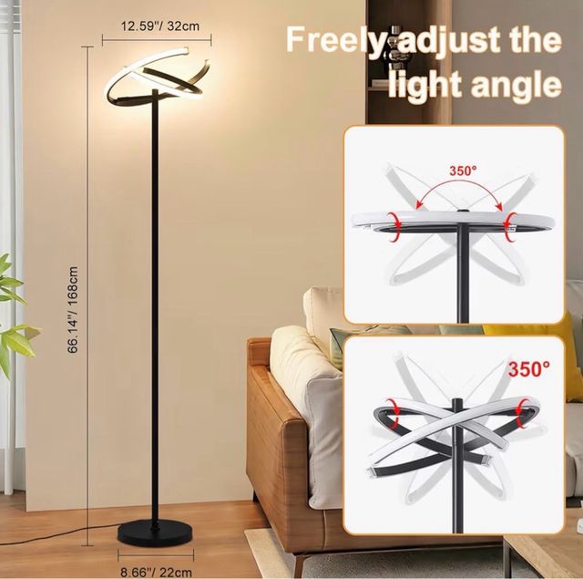 Lámpara de Pie Moderna 168cm