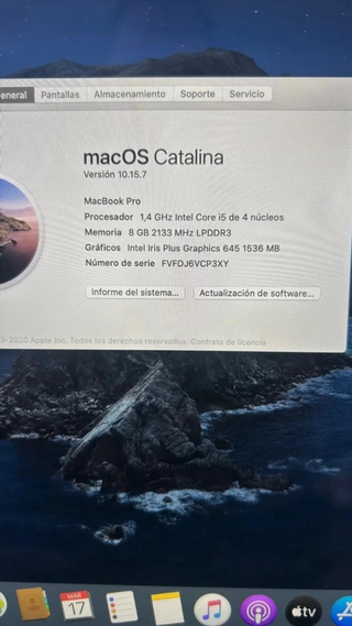 MacBook Pro 2020 1.4GHz i5 8GB RAM