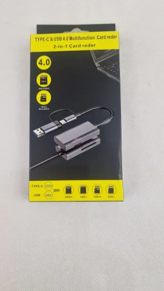 Lector tarjetas SD/MicroSD USB-A + Type-C