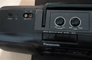 Radio Cassette Panasonic Negra