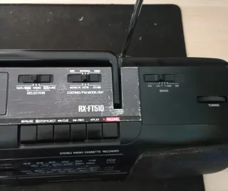 Radio Cassette Panasonic Negra
