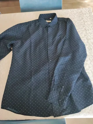 Camicia Attore uomo blu fantasia 43/17