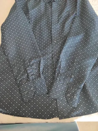 Camicia Attore uomo blu fantasia 43/17