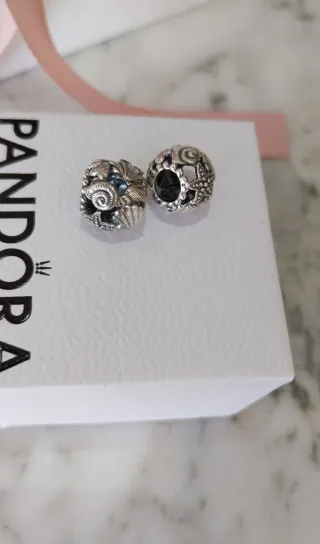 Lote 2 Charms Pandora Marinos Plata