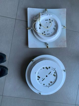 2 Plafones de cristal como nuevos los 2  por 15€