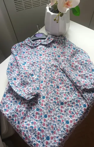 Vestido menina estampado floral 4 anos