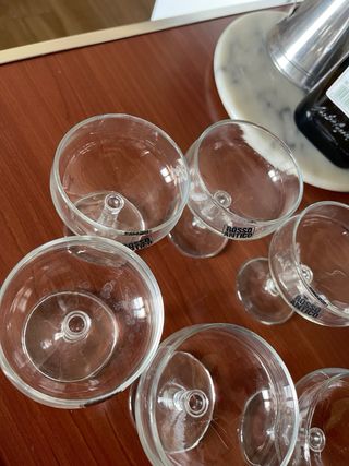 Set 6 coppe Rosso Antico anni '70