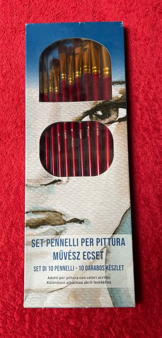 Set 10 Pennelli Belle Arti