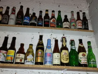Collezione 200 bottiglie di birra vuote