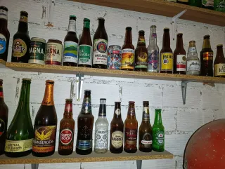 Collezione 200 bottiglie di birra vuote