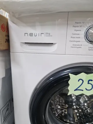 Lavadora Nevir 6kg Clase A