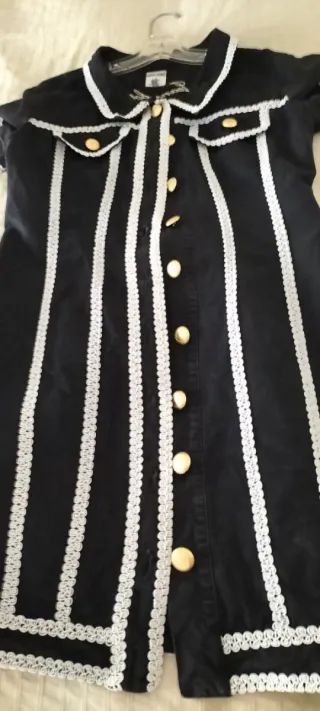 Vestido Moschino Jeans Negro Retro