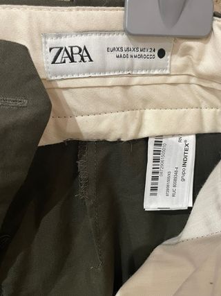 Pantalón Zara Verde Oliva